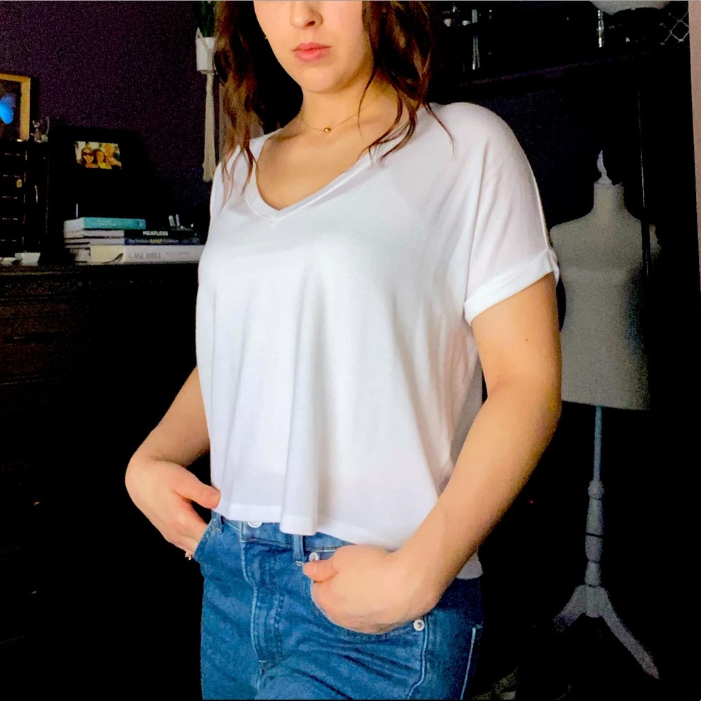 2/$8 Express Soft Basic White Tee